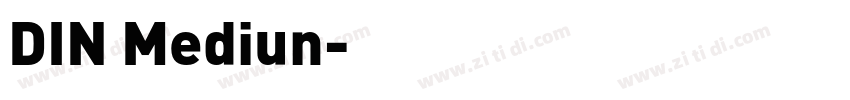 DIN Mediun字体转换